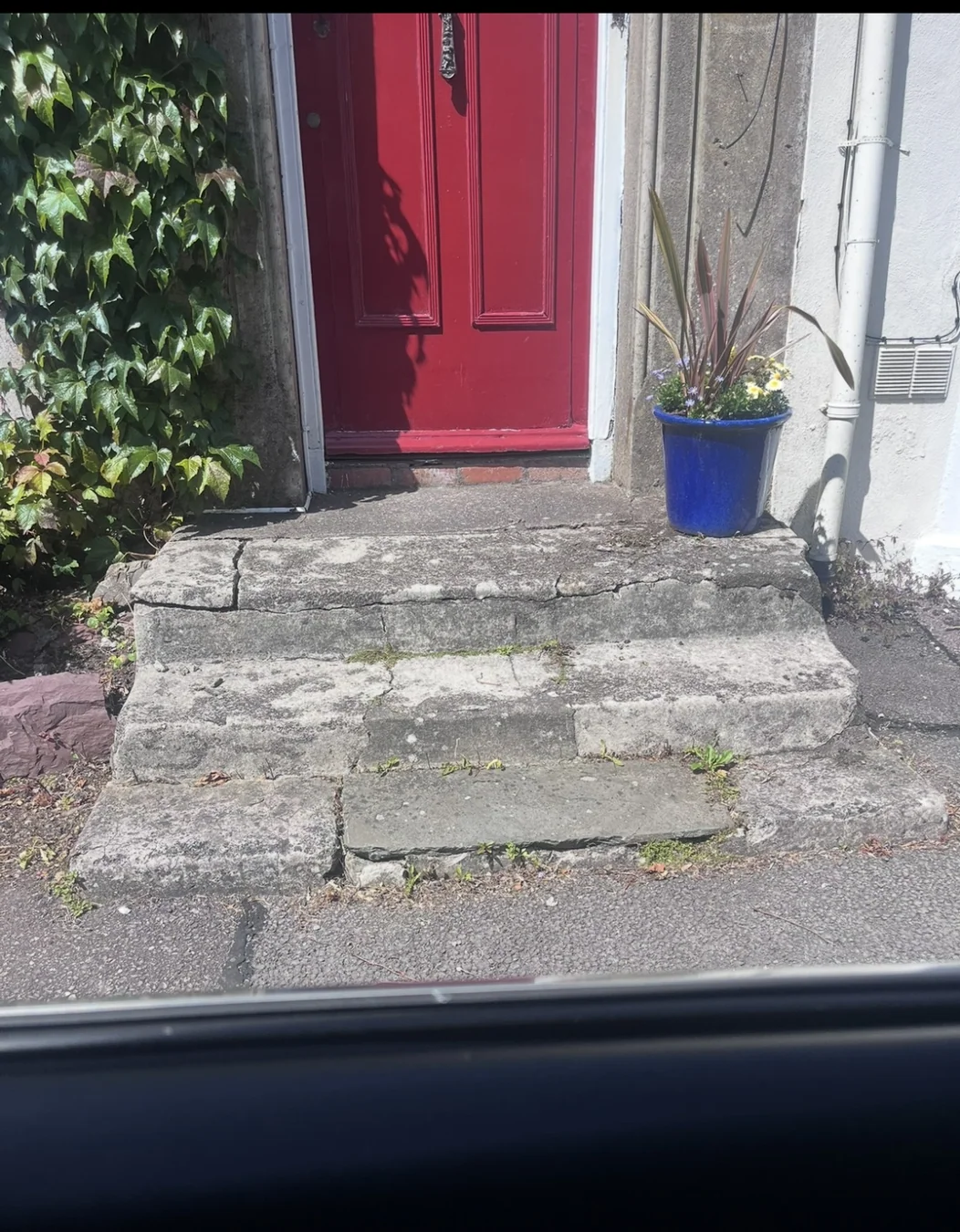Front Entrance Steps — before photograph