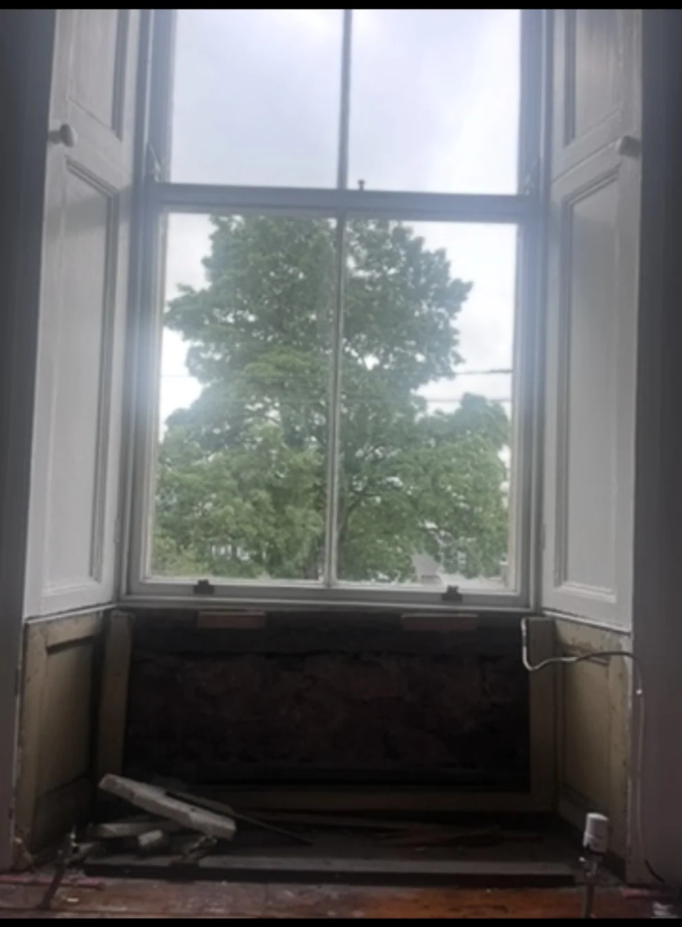 Double-Window Panelling — before photograph