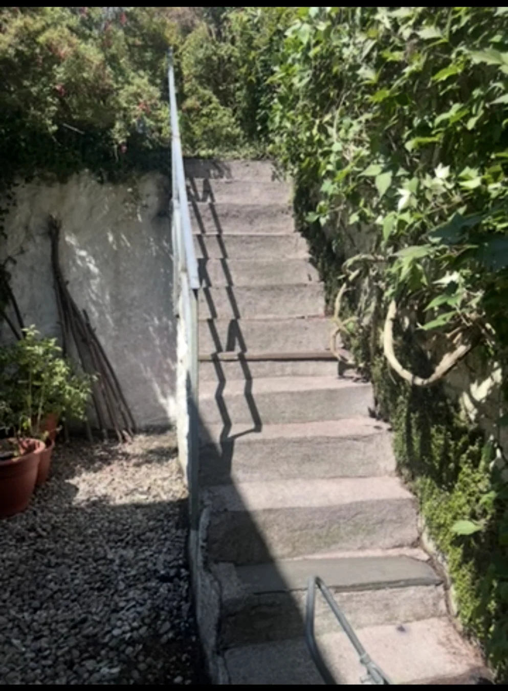 Courtyard Steps Cleaning — after photograph