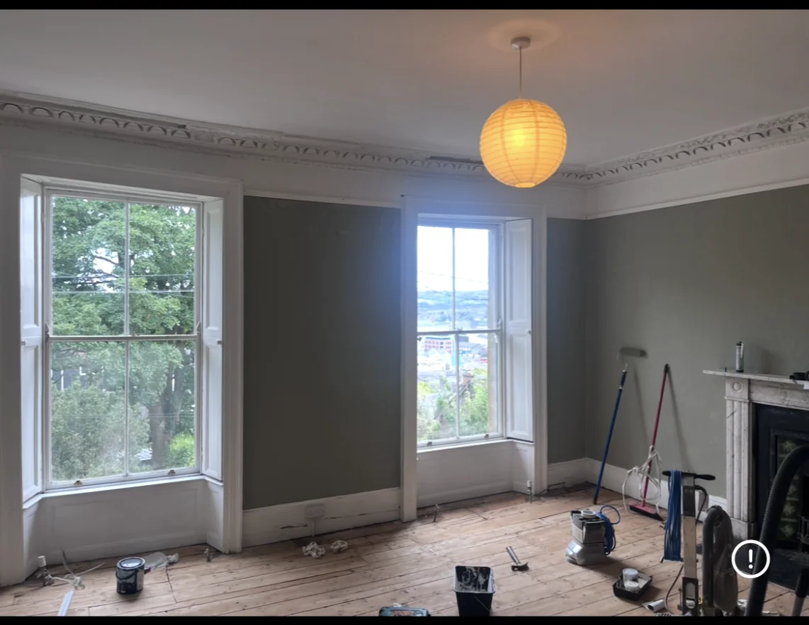 Living Room Renovation — before photograph