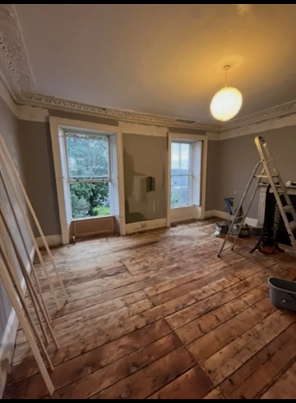 Living Room Renovation — finished result photograph