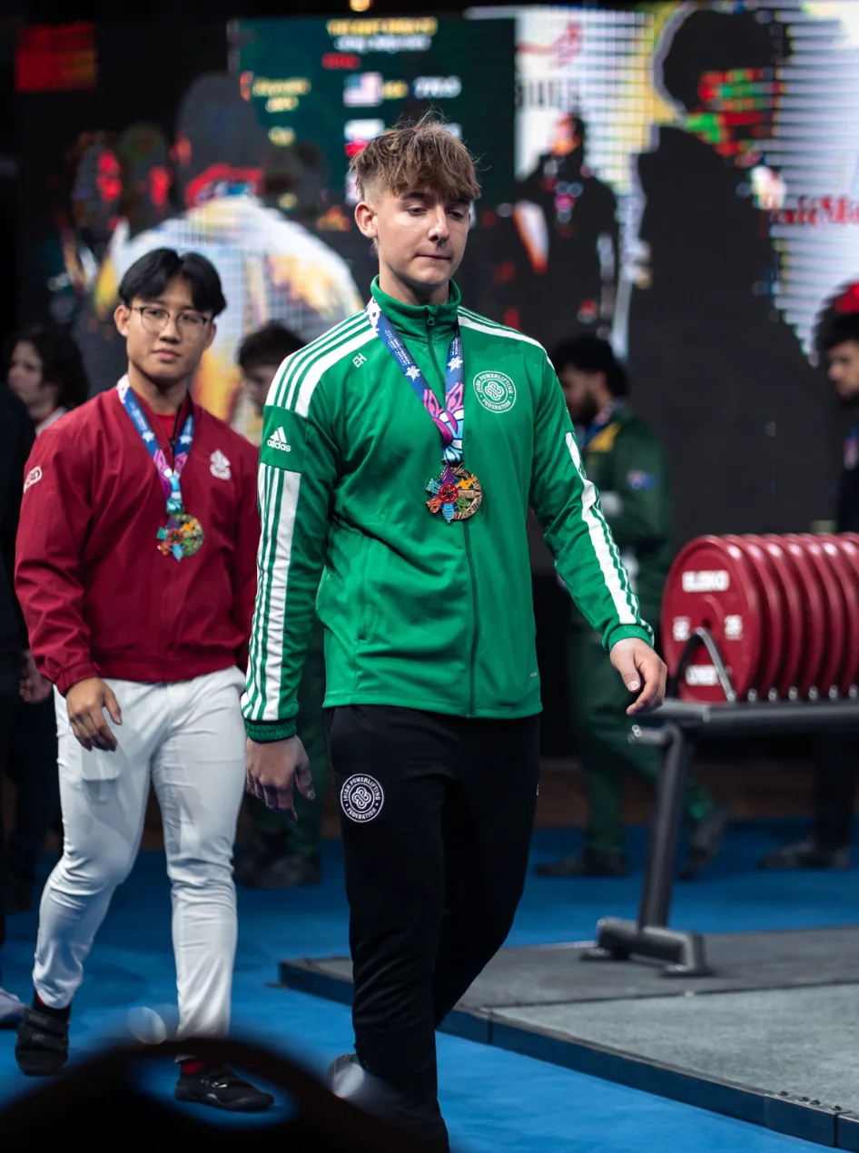 Powerlifting photograph: Championship medals