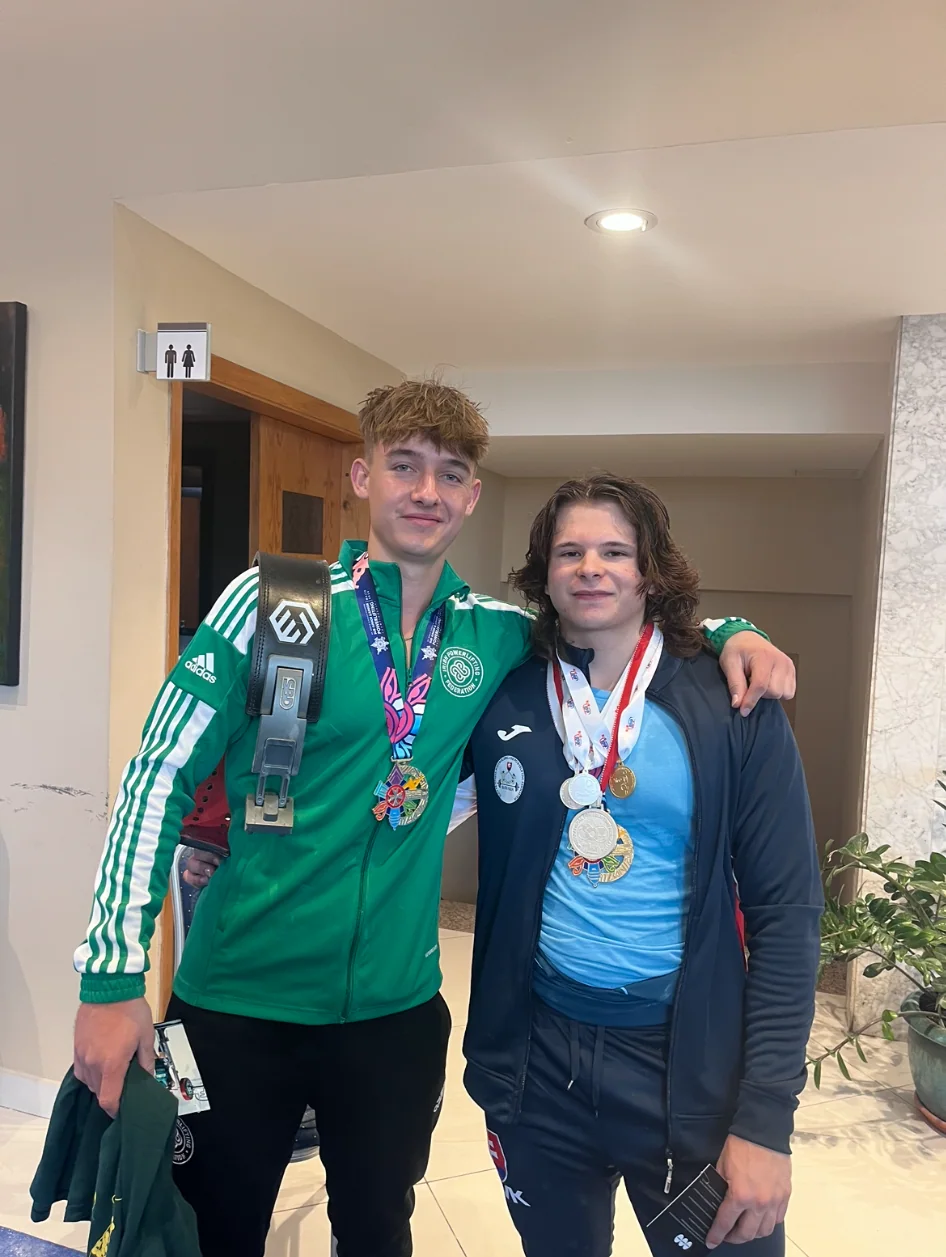 Powerlifting photograph: After competition