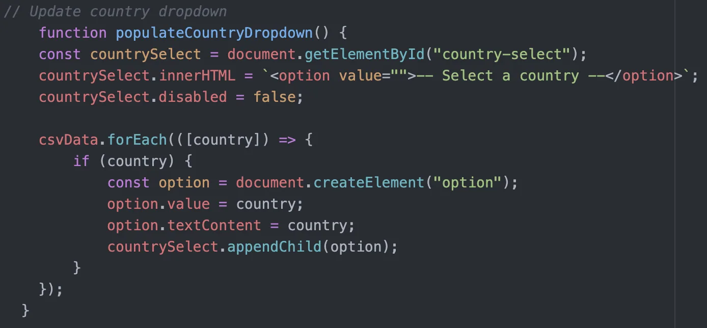 Recommendation logic implementation