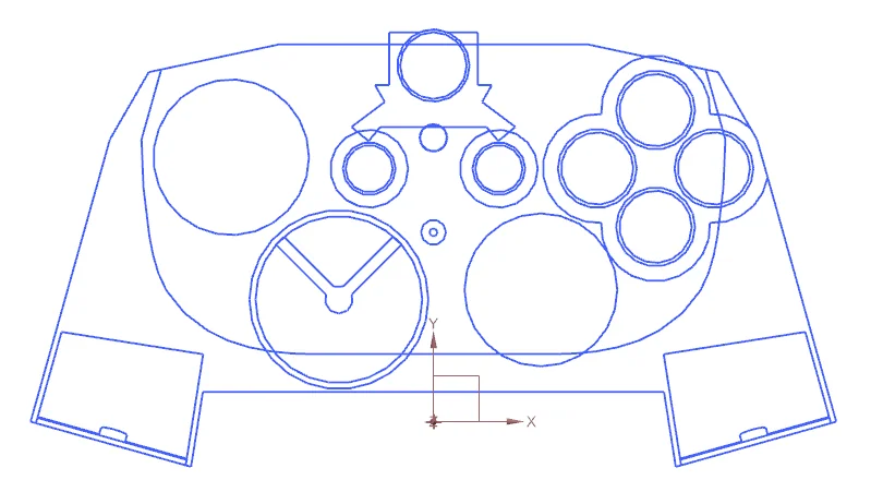 My NX chassis sketch and mounting geometry