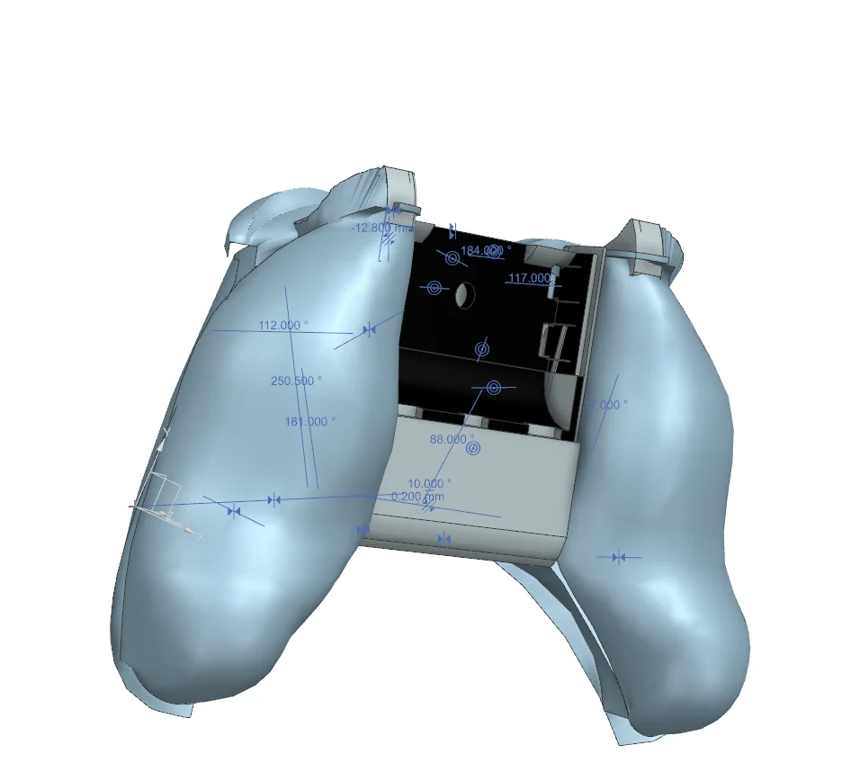 Team-created Siemens NX controller assembly rendering