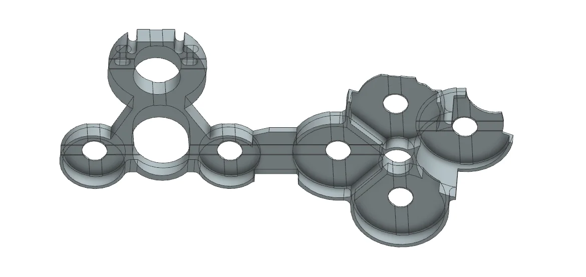 My modeled rubber button membrane